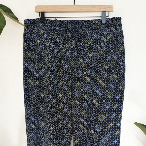 Talbots | 14 | Patterned Pull On Drawstring Pant - Picture 3 of 10